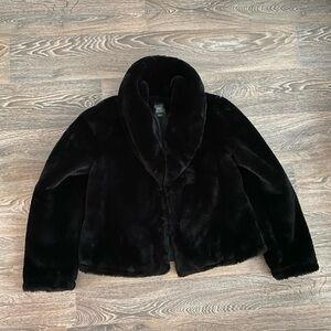 Wild Fable Black Faux Fur Jacket